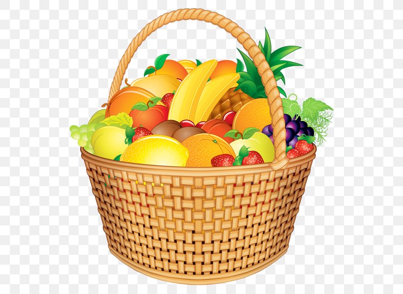 Fruit Food Gift Baskets Clip Art, PNG, 555x600px, Fruit, Basket, Basket Of Fruit, Diet Food, Flowerpot Download Free