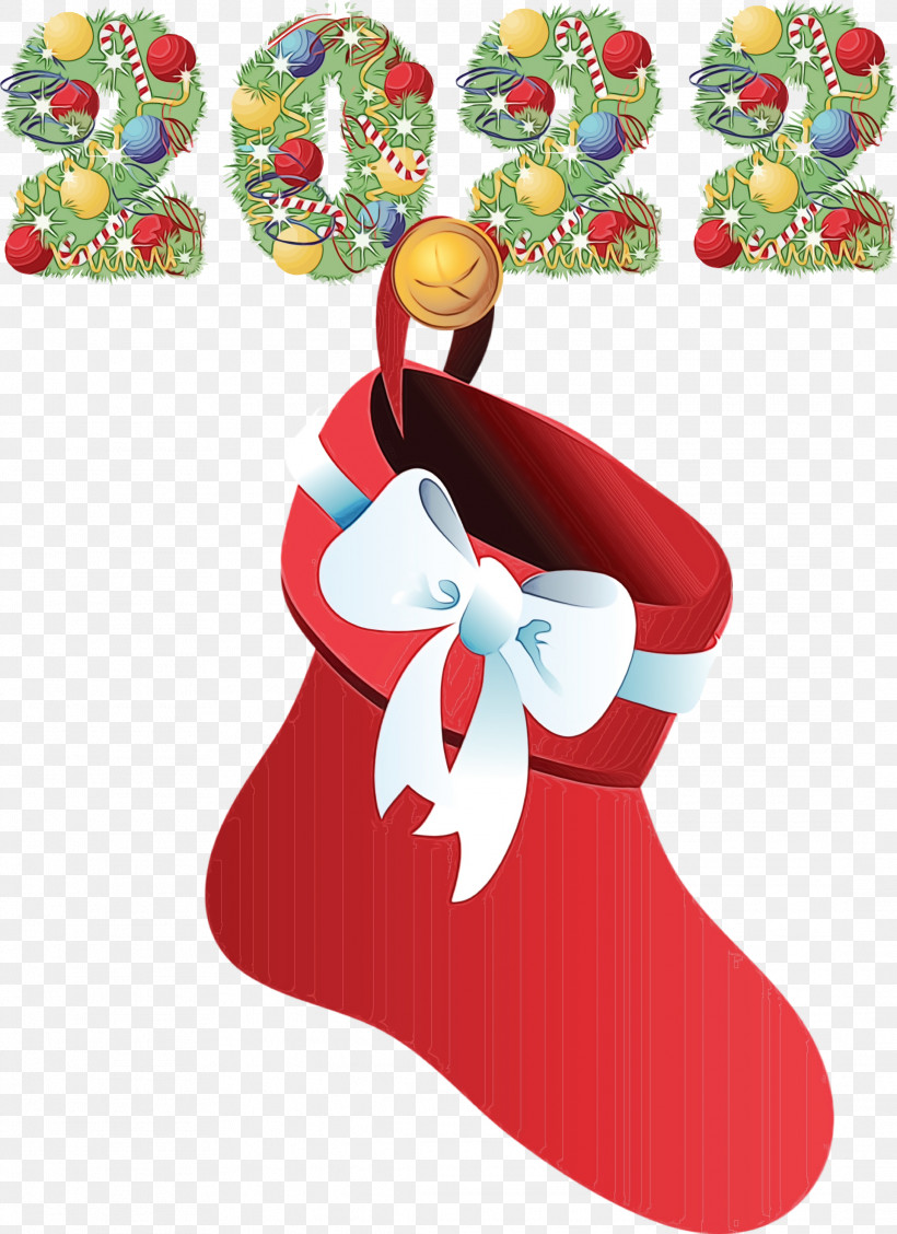 Christmas Stocking, PNG, 2179x3000px, Watercolor, Bauble, Cartoon, Christmas Day, Christmas Stocking Download Free