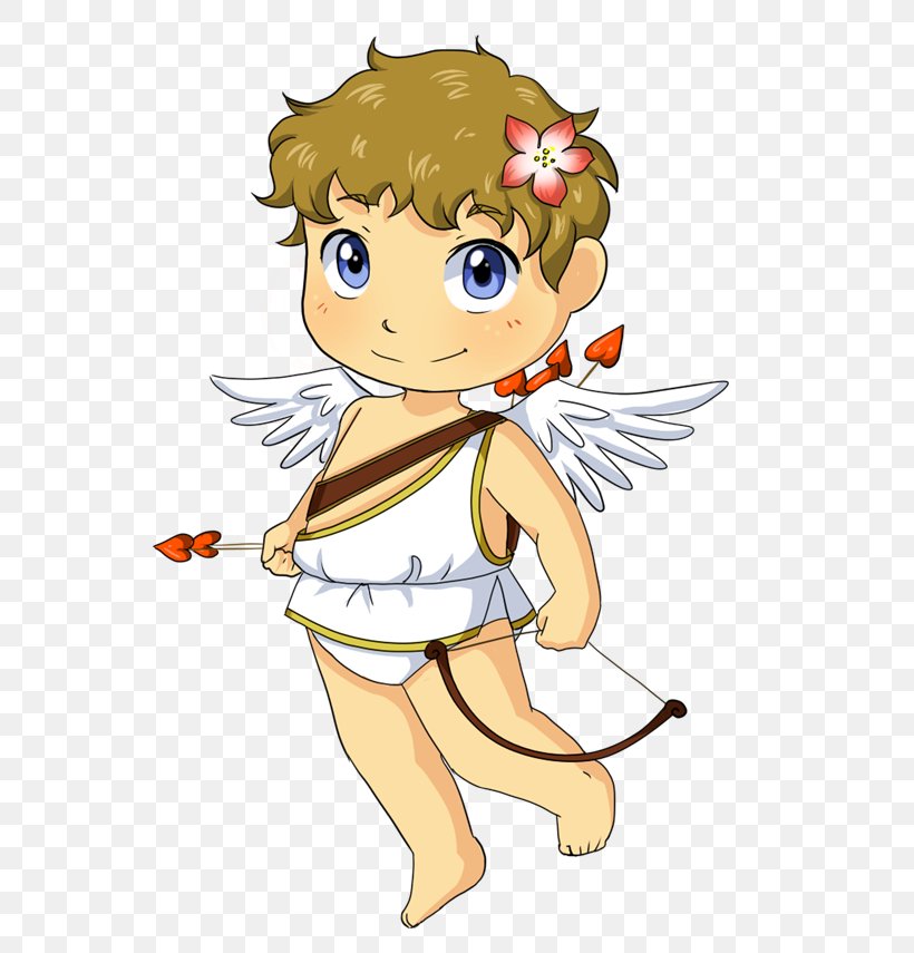 Cupid Cuteness Valentine's Day Clip Art, PNG, 607x855px, Watercolor, Cartoon, Flower, Frame, Heart Download Free