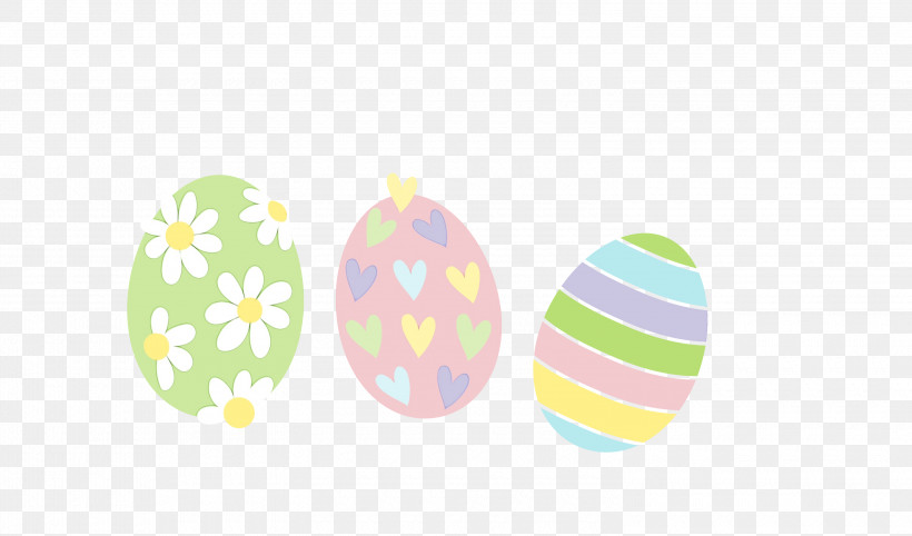 Easter Egg, PNG, 3000x1767px, Watercolor, Easter, Easter Egg, Oval, Paint Download Free