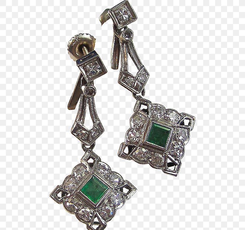 Emerald Earring Birthstone Body Jewellery 1930s, PNG, 768x768px, Emerald, Art, Art Deco, Birthstone, Body Jewellery Download Free