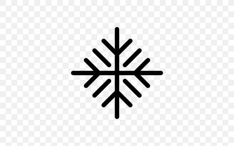 Snowflake Symbol, PNG, 512x512px, Snowflake, Black And White, Hexagon, Leaf, Logo Download Free