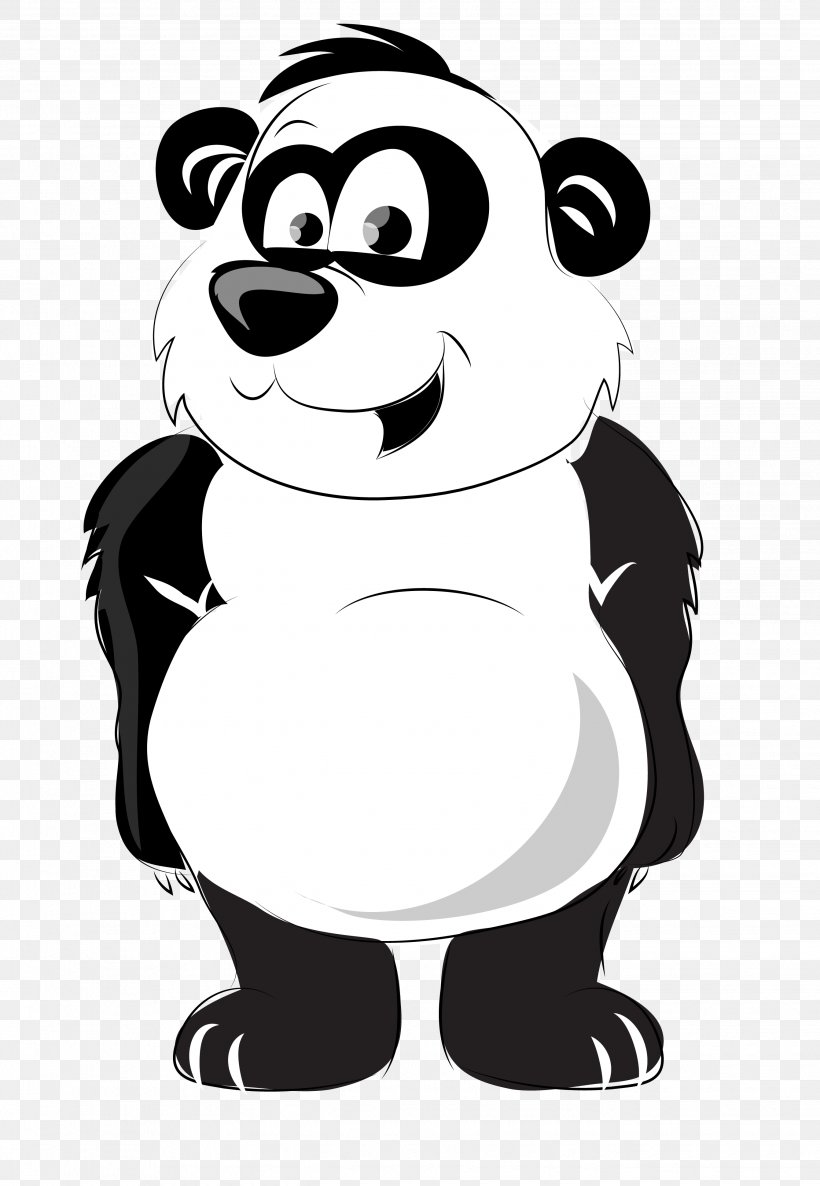 Giant Panda Cartoon Animal Clip Art, PNG, 2683x3883px, Watercolor, Cartoon, Flower, Frame, Heart Download Free