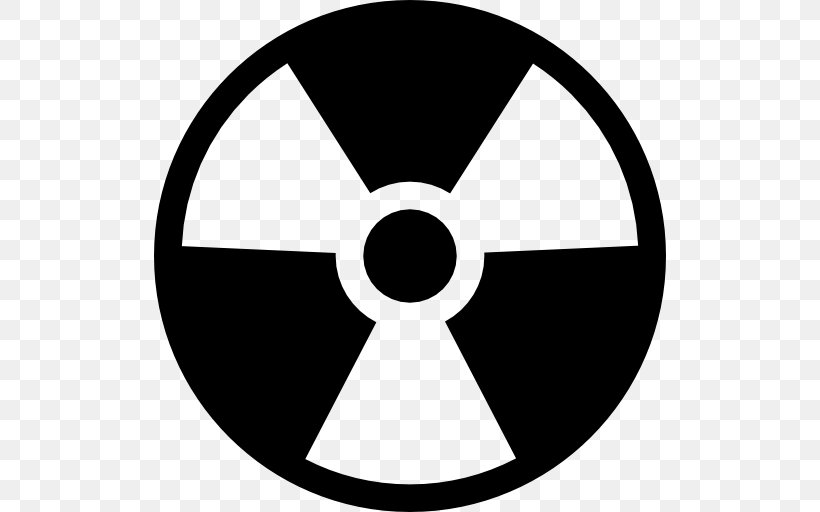 Radioactive Decay Hazard Symbol Radiation Radioactive Contamination Sign, PNG, 512x512px, Radioactive Decay, Area, Biological Hazard, Black, Black And White Download Free