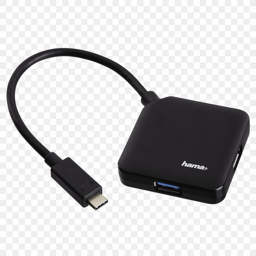 USB Hub USB-C Computer Port Ethernet Hub, PNG, 1100x1100px, Usb Hub, Ac Adapter, Adapter, Bus, Cable Download Free