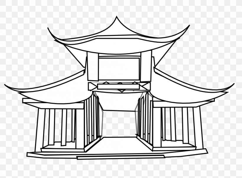 China Temple Chinese Cuisine Chinese Pagoda Clip Art, PNG, 999x739px, China, Artwork, Black And White, Chinese Architecture, Chinese Cuisine Download Free