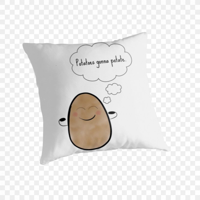 Cushion Throw Pillows Material, PNG, 875x875px, Cushion, Material, Pillow, Potato, Redbubble Download Free