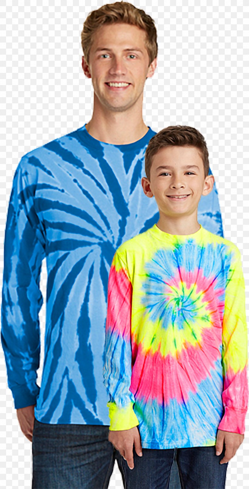 Long-sleeved T-shirt Tie-dye Clothing, PNG, 1073x2108px, Tshirt, Blue, Boy, Child, Clothing Download Free
