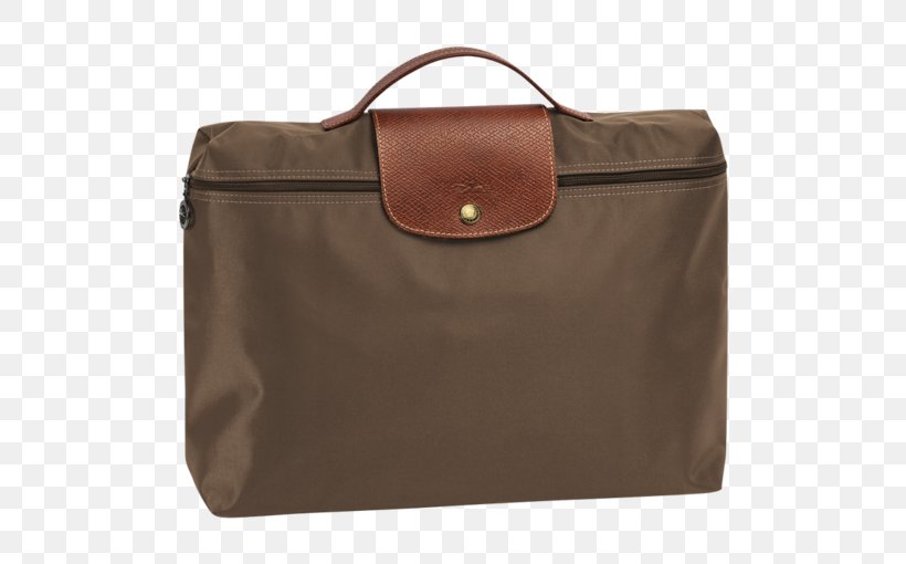 Briefcase Handbag Pliage Longchamp, PNG, 510x510px, Briefcase, Bag, Baggage, Brown, Burberry Download Free