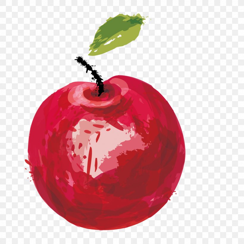 Watercolor Painting Vector Graphics Image Apple Download, PNG, 1875x1875px, Watercolor Painting, Apple, Art, Christmas Ornament, Drawing Download Free