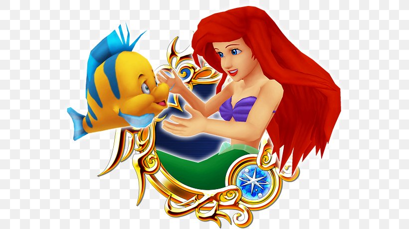 Kingdom Hearts χ KINGDOM HEARTS Union χ[Cross] Ariel Kingdom Hearts III King Triton, PNG, 573x460px, Ariel, Aladdin, Ansem, Art, Cartoon Download Free