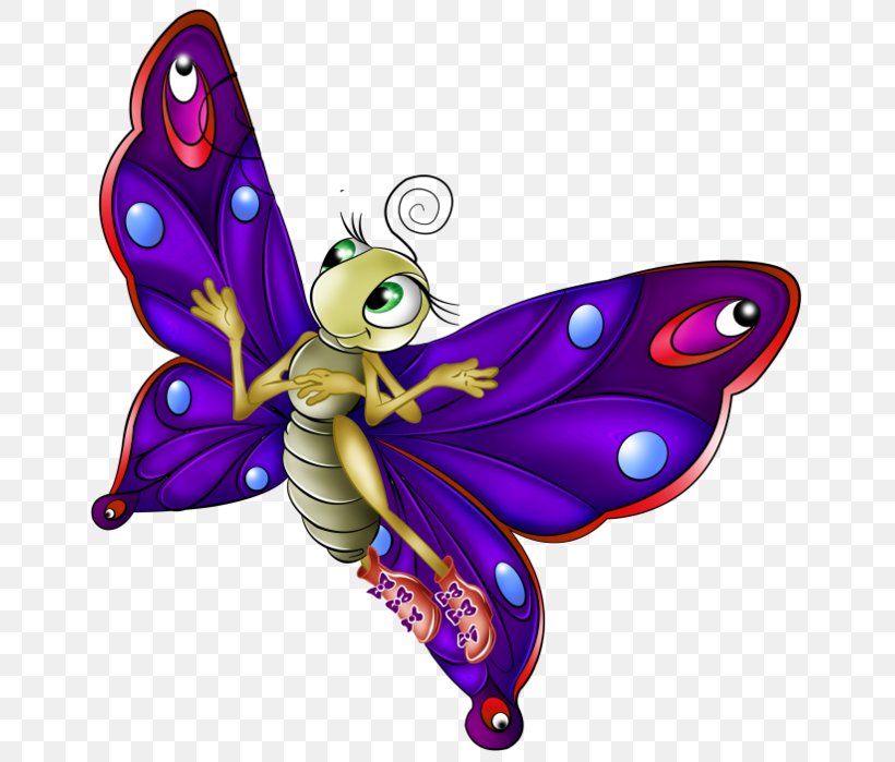 Butterfly Insect Clip Art Image, PNG, 667x699px, Butterfly, Animated Cartoon, Brushfooted Butterflies, Brushfooted Butterfly, Cartoon Download Free