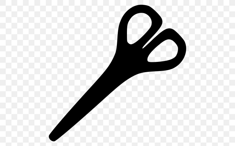 Download, PNG, 512x512px, Scissors, Black And White, Coreldraw, Fork, Hand Download Free