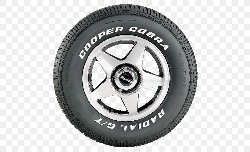 Tread Cooper Cobra Radial G/T Motor Vehicle Tires Cooper Tire & Rubber Company Wheel, PNG, 500x500px, Tread, Alloy Wheel, American Racing, Auto Part, Autofelge Download Free