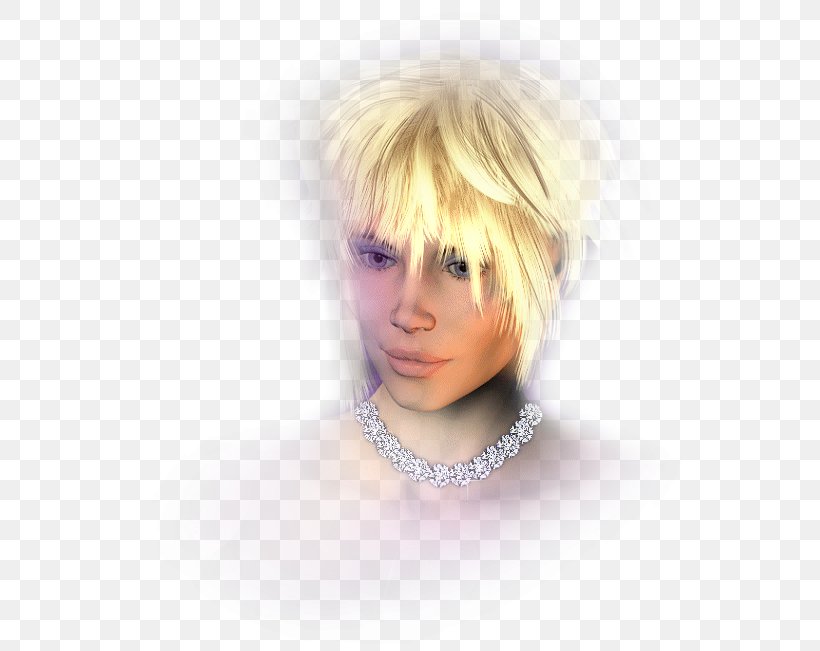 Blond Face Asymmetric Cut Bangs, PNG, 579x651px, Watercolor, Cartoon, Flower, Frame, Heart Download Free