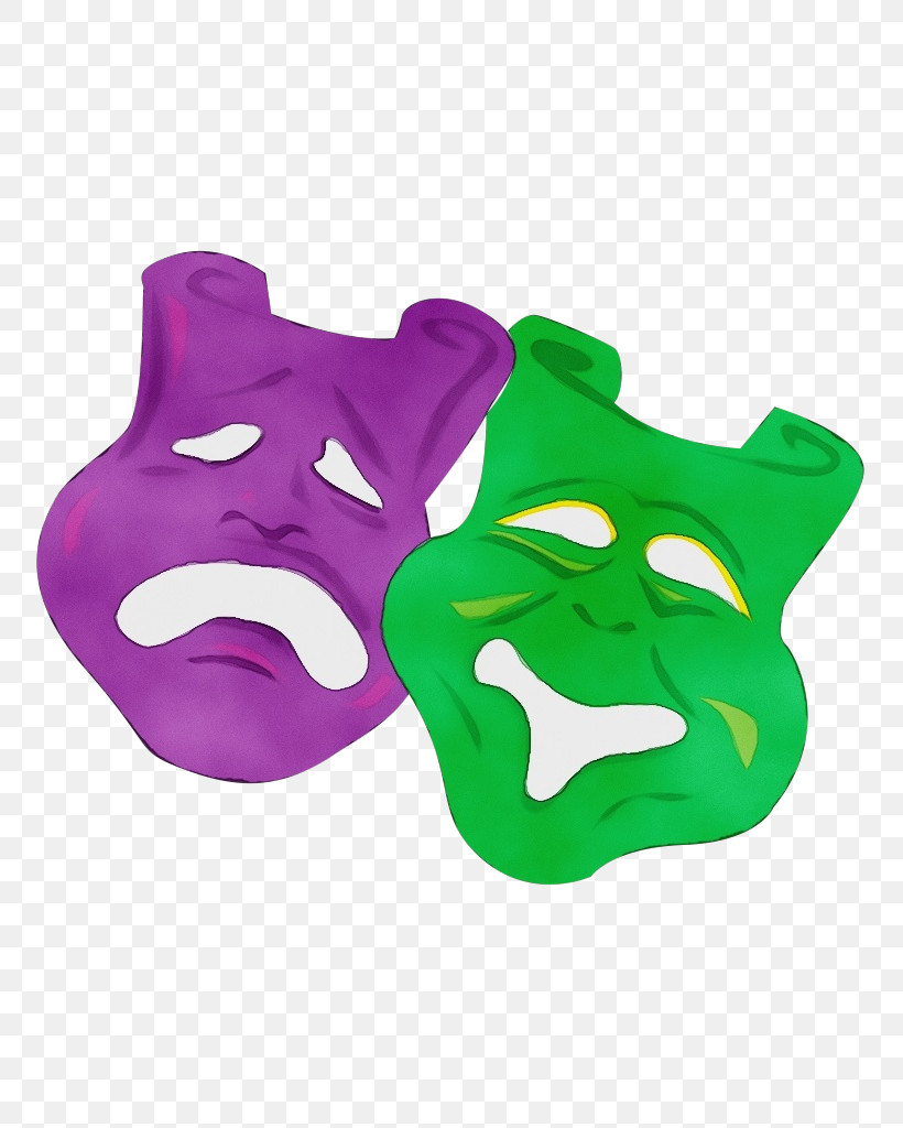 Green Purple Violet Mask Costume, PNG, 791x1024px, Watercolor, Costume, Dog Toy, Green, Headgear Download Free
