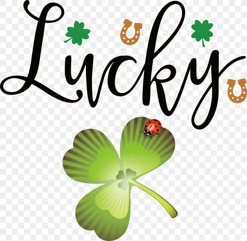 Lucky Patricks Day Saint Patrick, PNG, 3000x2933px, Lucky, Flower, Green, Insect, Leaf Download Free