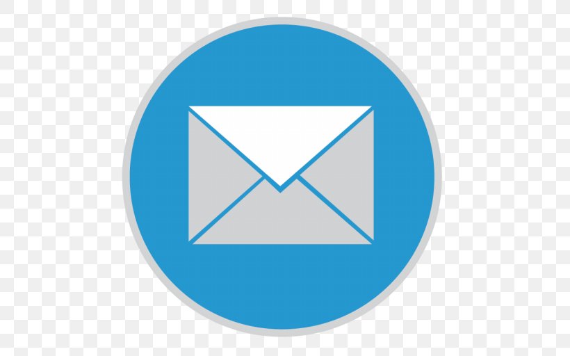 Blue Triangle Area Symbol Aqua, PNG, 512x512px, Email, Aqua, Area, Azure, Blue Download Free