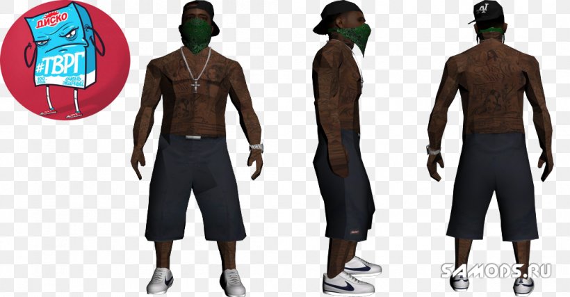 Grand Theft Auto: San Andreas Grand Theft Auto V Grand Theft Auto: Vice City San Andreas Multiplayer Multi Theft Auto, PNG, 1054x550px, Grand Theft Auto San Andreas, Ballas, Clothing, Costume, Crime Life Gang Wars Download Free