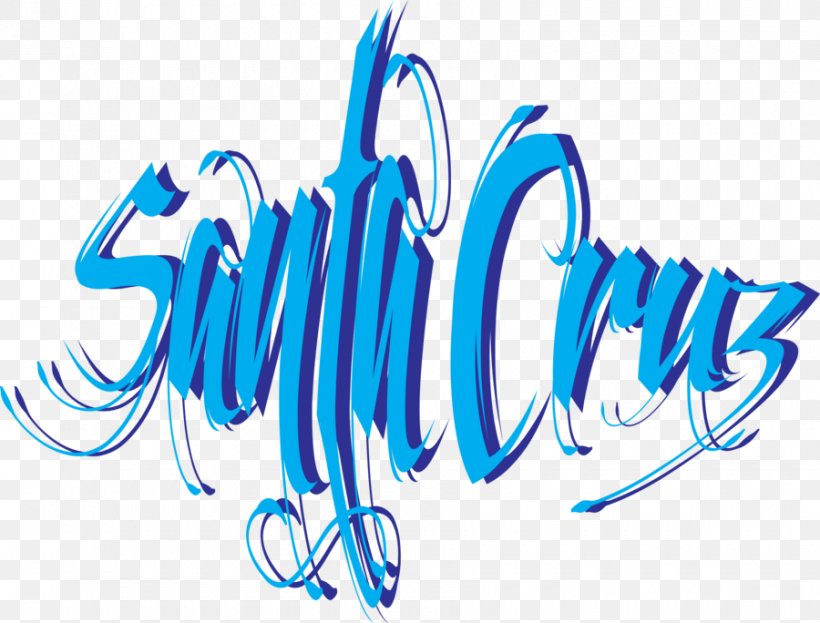 Santa Cruz Logo Graphic Design, PNG, 900x684px, Santa Cruz, Art, Blue, Brand, Calligraphy Download Free