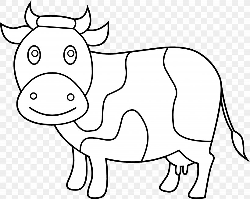 Beef Cattle Drawing Calf Clip Art, PNG, 5053x4035px, Beef Cattle, Animal Figure, Area, Art, Black And White Download Free