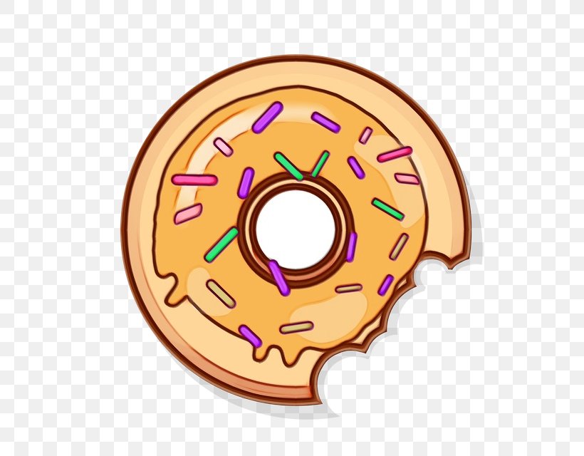 Donut Cartoon, PNG, 640x640px, Watercolor, Auto Part, Automotive Wheel System, Baked Goods, Bakery Download Free