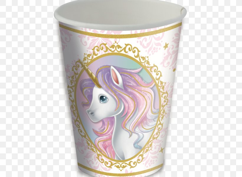 Disposable Cup Unicorn Paper Cloth Napkins, PNG, 510x600px, Disposable, Birthday, Ceramic, Cloth Napkins, Coffee Cup Download Free