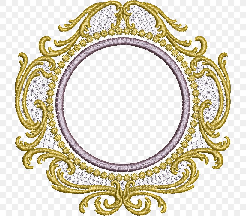 Gold Background Frame, PNG, 720x719px, Picture Frames, Embroidery, Gold, Mirror, Ornament Download Free