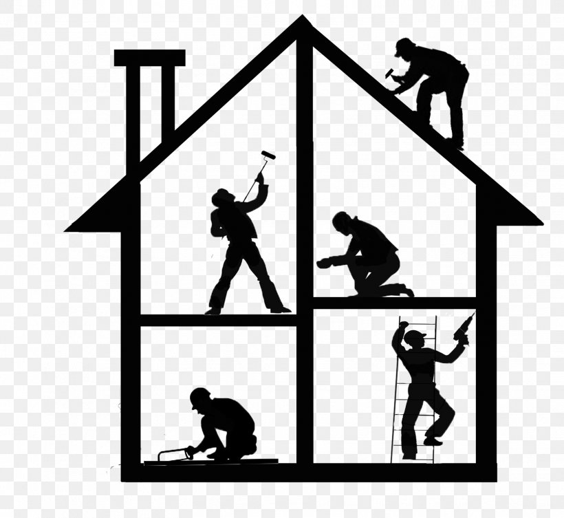 Home Repair Home Improvement Renovation House, PNG, 1619x1487px, Home Repair, Area, Black And White, Building, Chimney Download Free