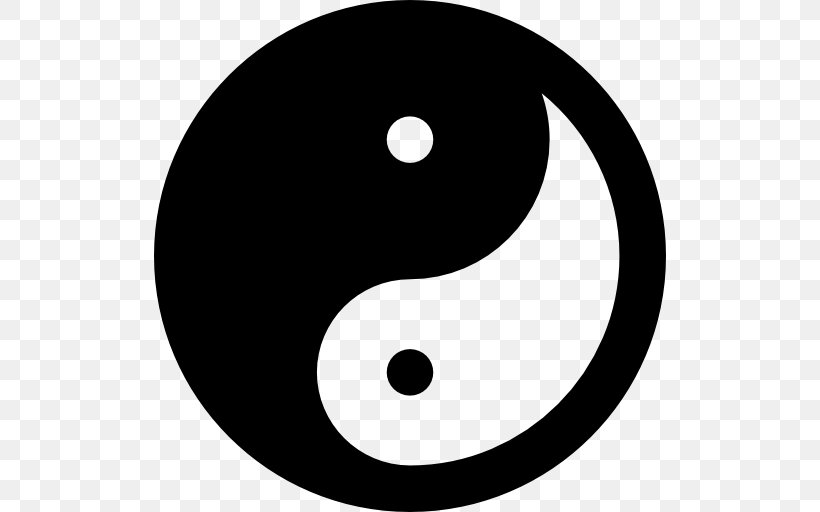 Ying Yang, PNG, 512x512px, Yin And Yang, Area, Black, Black And White, Computer Font Download Free