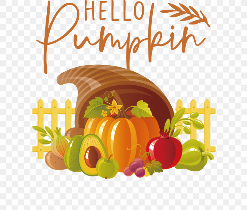 Hello Pumpkin Autumn Thanksgiving, PNG, 3000x2546px, Autumn, Cooking, Fruit, Holiday, Pumpkin Download Free