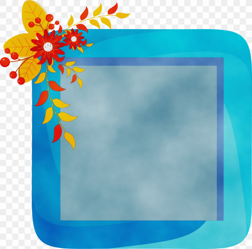 Picture Frame, PNG, 3000x2966px, Flower Photo Frame, Blue, Cobalt Blue, Electric Blue, Electricity Download Free