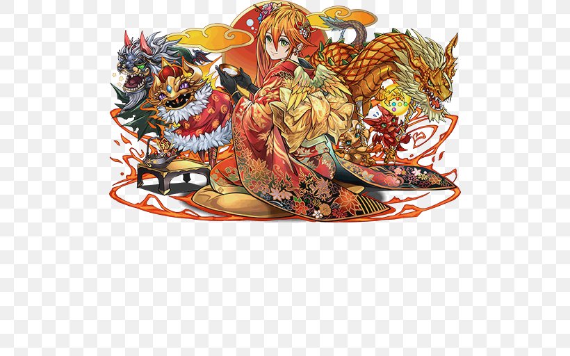 Puzzle & Dragons Japanese New Year Zhēngyuè Lunar New Year, PNG, 512x512px, Puzzle Dragons, Art, Chinese Calendar, Costume Design, Fictional Character Download Free