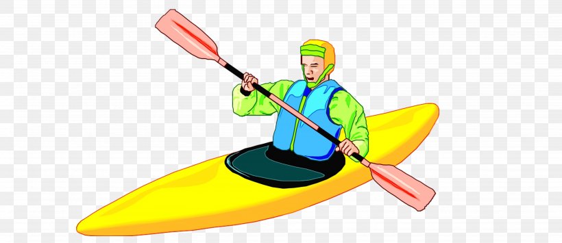 Boat Cartoon, PNG, 3683x1597px, Kayak, Boat, Boating, Canoe, Canoe Slalom Download Free