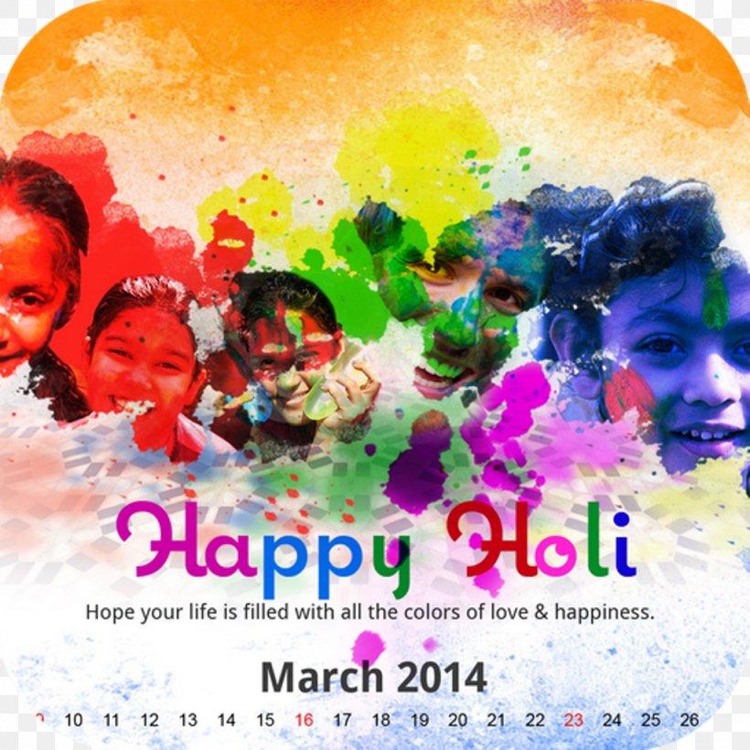 Holi Festival Of Colours Tour Wish Greeting, PNG, 1024x1024px, Holi, Advertising, Christmas Card, Festival, Festival Of Colours Tour Download Free