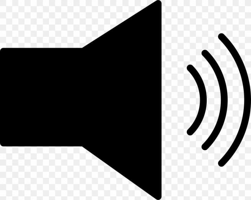 Loudspeaker Logo Sound Symbol, PNG, 980x780px, Loudspeaker, Black, Black And White, Brand, Logo Download Free