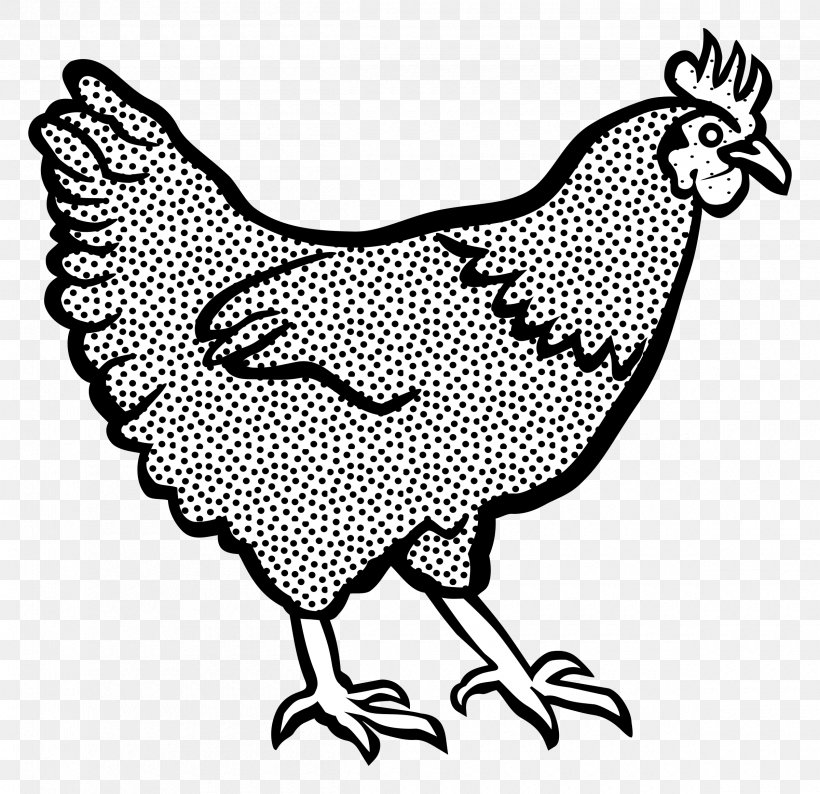 Cochin Chicken Leghorn Chicken Black And White Clip Art, PNG, 2400x2325px, Cochin Chicken, Area, Art, Beak, Bird Download Free