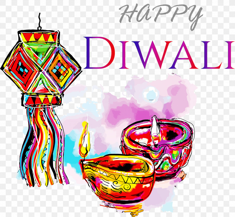 Happy DIWALI, PNG, 3000x2766px, Happy Diwali, Diwali, Drawing, Festival, Holiday Download Free