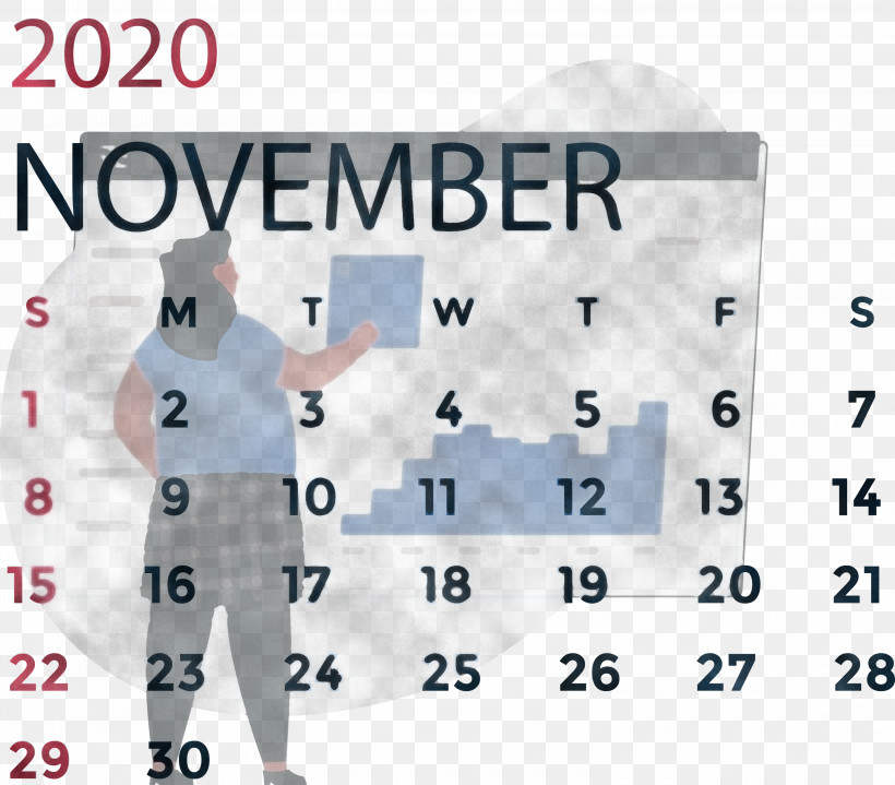 November 2020 Calendar November 2020 Printable Calendar, PNG, 3000x2632px, November 2020 Calendar, Area, Calendar System, Line, Meter Download Free
