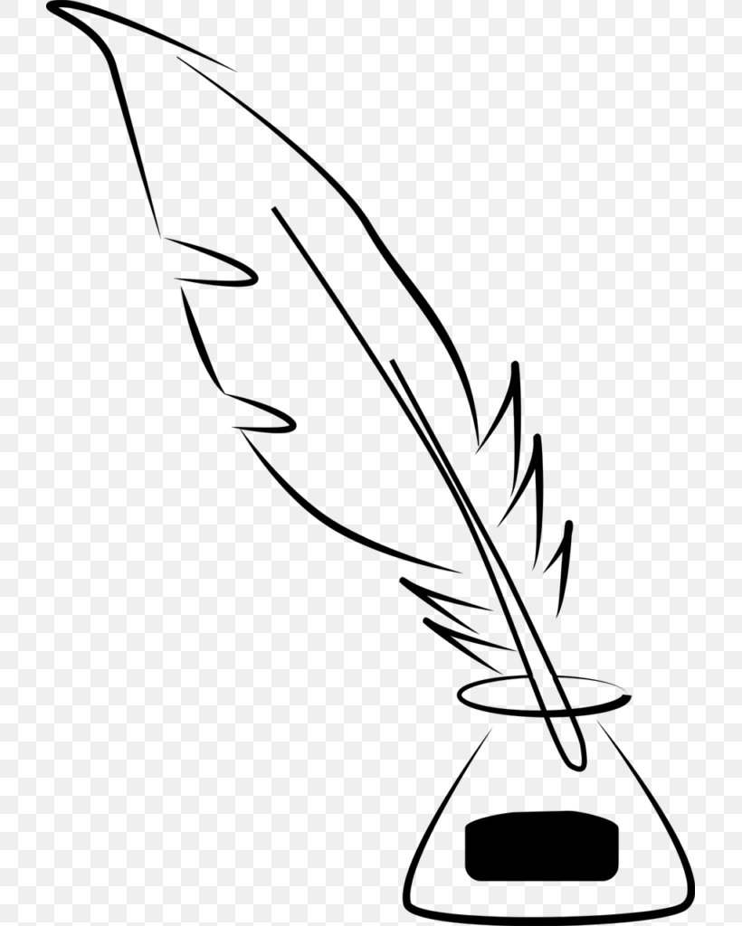 Paper Quill Inkwell Pen, PNG, 717x1024px, Paper, Beak, Bird, Black, Black And White Download Free