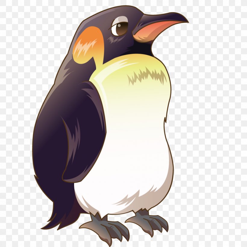 Penguin Cartoon, PNG, 1000x1000px, South Pole, Beak, Bird, Cartoon, Chinstrap Penguin Download Free