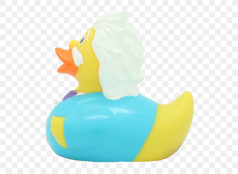 Rubber Duck Plastic Inventor Mathematician, PNG, 600x600px, Duck, Albert Einstein, Beak, Bird, Ducks Geese And Swans Download Free