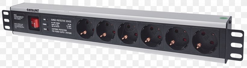 19-inch Rack Power Strips & Surge Suppressors Schuko AC Power Plugs And Sockets Surge Protector, PNG, 2000x553px, 19inch Rack, Ac Power Plugs And Sockets, Audio, Audio Receiver, Conectores Cee 7 Download Free