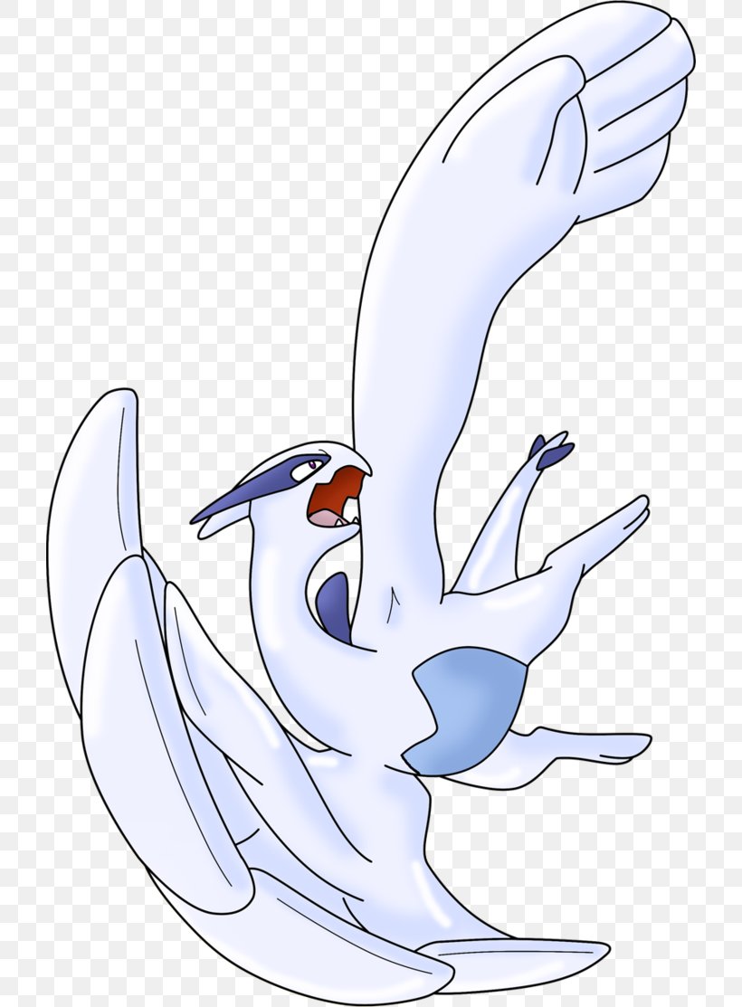 Illustration Line Art Lugia Pokémon HeartGold And SoulSilver Drawing, PNG, 718x1113px, Watercolor, Cartoon, Flower, Frame, Heart Download Free