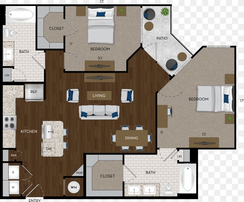 Alexan Southside Place Apartments Floor Plan Houston Bedroom Home, PNG, 3593x2988px, Floor Plan, Apartment, Bedroom, Elevation, Facade Download Free