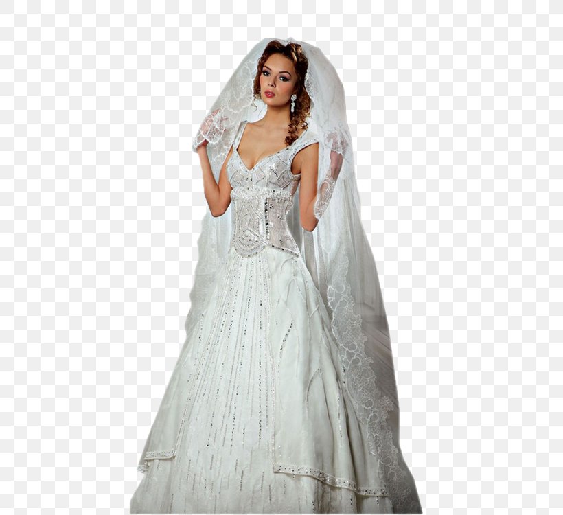 Bride Wedding Dress Veil Marriage, PNG, 580x750px, Watercolor, Cartoon, Flower, Frame, Heart Download Free