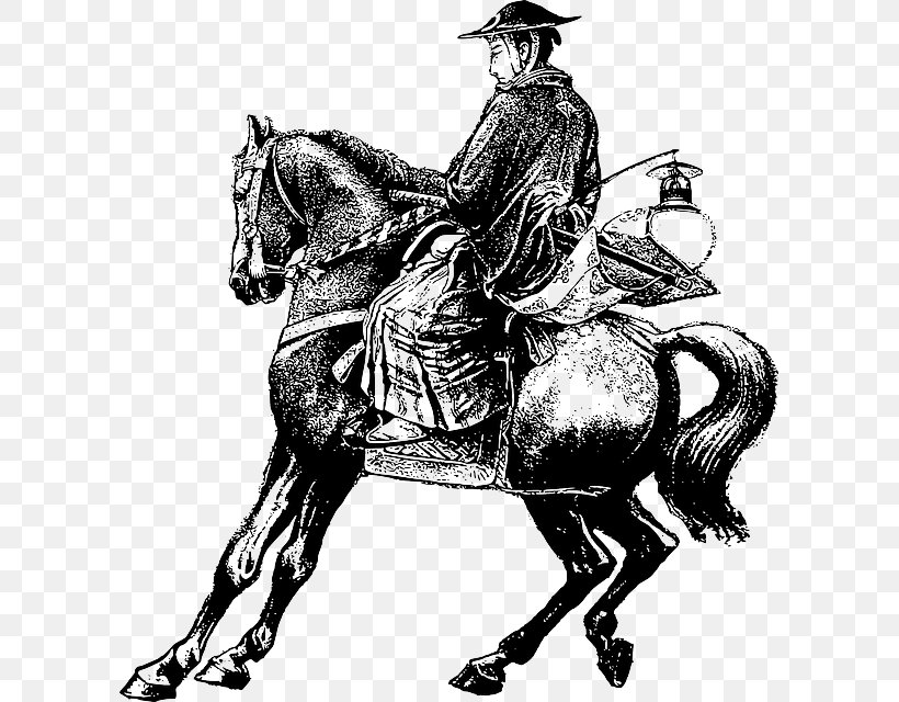 Horse Equestrian Samurai Clip Art, PNG, 601x640px, Horse, Art, Black And White, Bridle, Costume Design Download Free