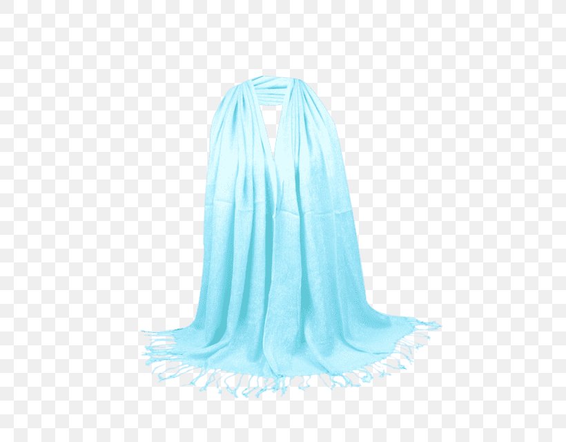 Silk Neck Stole, PNG, 480x640px, Silk, Aqua, Electric Blue, Neck, Outerwear Download Free