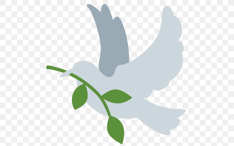 Emoji Peace Symbols Doves As Symbols, PNG, 512x512px, Emoji, Beak, Bird, Branch, Columbidae Download Free