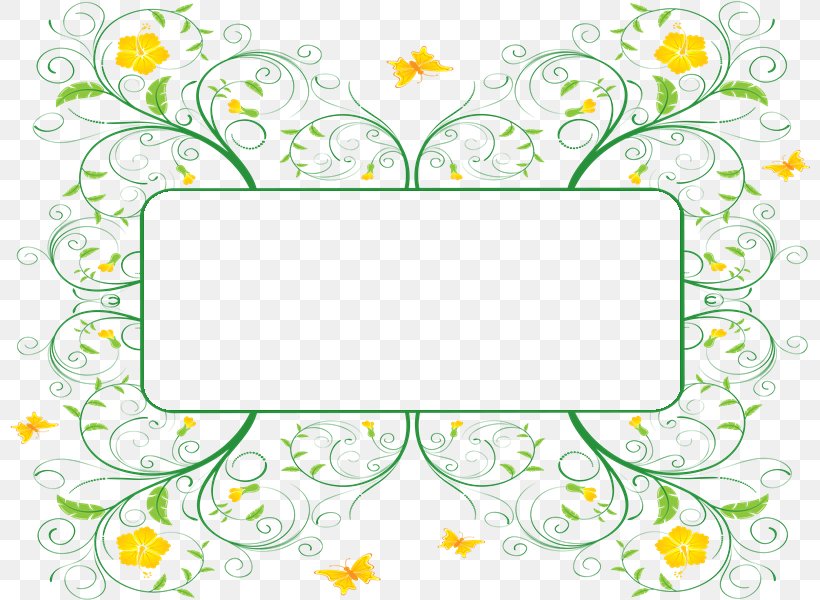 Floral Design Picture Frames, PNG, 800x600px, Floral Design, Area, Border, Branch, Document Download Free